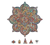 Universal Castle Buddha Theme 3D Shaped Puzzle for Adults and Kids Fun Impossible Education Toy and Gift Puzzle (Mandala 267 Pieces)