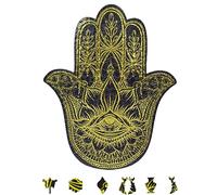 Universal Castle Buddha Theme Shaped Puzzle for Adults and Kids Fun Impossible Education Toy and Gift Puzzle (The Hamsa Hand 311 Pieces)