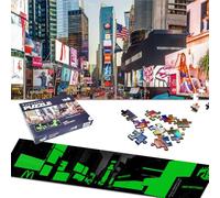 Universal Castle Glow in the Dark Puzzle 750 Pieces Photo Puzzle World Landmark Landscape Adults and Children from 14 Years Puzzle Toy (Times Square, New York USA)