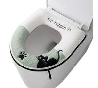 Universal Cat Pattern Toilet Seat Cushion | Home Use Thickened Waterproof Winter Warm Anti-Cold(A C4491A)