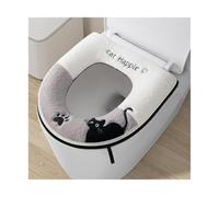 Universal Cat Pattern Toilet Seat Cushion | Home Use Thickened Waterproof Winter Warm Anti-Cold(D C4491D)