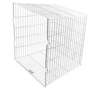 SPARES2GO Universal Zinc Coated CCTV Camera Guard/Deep Exterior Light Square Cage (11'' x 10'' x 10.5'')