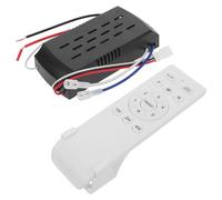 Universal Ceiling Fan Controller Remote Kit with Receiver, 6 Speed | Plastic White Unit, 120mm Wire Length, 50hz/60hz Rated Frequency, for Lights and Office Use Random Style