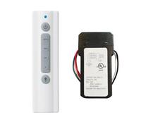 Universal Ceiling Fan Remote Control Kit EZ Grip Buttons, 4-Speed & Light Control W/Dimming, for Hunter/Harbor Breeze/Honeywell/Fanimation/MinkaAire & More