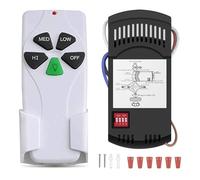 Universal Ceiling Fan Remote Control Kit, Replacement for Hunter/Harbor Breeze/Hampton Bay/Honeywell/Litex, with Receiver, 3-Speed, Light Dimmer, Replace FAN-53T 2AAZPFAN-53T FAN-11T KUJCE9103 UC7030T