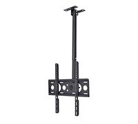 Universal Ceiling TV Mount, 360° Rotation & Tilt for Optimal Viewing, Bracket Supports 32-55 Inch Screens, Space-Saving Solution for Home & Office