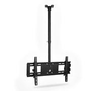 Universal Ceiling TV Mount, 360° Swivel and Tilt Ceiling Bracket for 37-75 Inch Flat and Curved TVs up to 100kg/220lbs