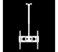 Universal Ceiling TV Mount - Full Motion Articulating Arm for Flat & Sloped Ceilings, Adjustable Height, Space-Saving Design for Optimal Viewing Angles, Easy Installation