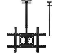 Universal Ceiling TV Mount - Full Motion & Height Adjustable, Supports Flat & Curved Screens, Ideal for Space-Saving Home Theater Setups