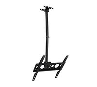 Universal Ceiling TV Mount with Telescopic Height Adjustment, 360 Swivel and Tilt for Flexible Viewing