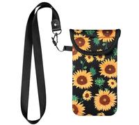 Universal Cell Phone Pouch Neoprene Phone Sleeve w/ Belt Clip Loop & Neck Lanyard Strap Compatible for iPhone 17 Pro Max Galaxy S26 Ultra S25 FE S26+ A17 A56 Oneplus 15 13 Pixel 10 Pro XL Poco X7 Pro
