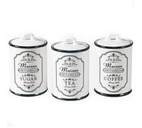 Universal Ceramic Canister Set Maestro Paris Sugar Coffee Tea MR-20030-03CS