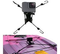 Universal Chain Link Cargo net Mount for Inflatable Kayak Fishing Kayak for Action Camera (Gopro) /Smartphone/Digital Camera Mounting, Record All Movements on The Water