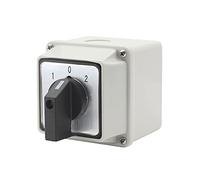 Universal Changeover Selector Switch, with Waterproof Box, 3 Positions 12 Terminals, Power Transfer Switch, LW26-20/3 440V 20A Motor Generators, Rotary Cam Selector