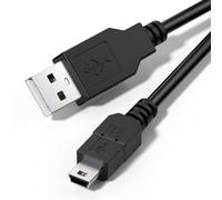 Universal Charging Cable for PS3 console, USB 2.0 Type A to Mini B Cable, Mini Charging Cable, Dash cam cable, MP3 Player, Digital Cameras, USB A to USB B 1.8m (Black)