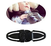 Universal Child Car Seat Chest Harness Clip Universal Safer Belt Clip Buckle Lock Stroller Chest Clip Adjustable Guard for Baby and Kids (Light Black)
