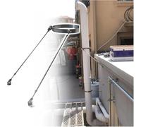 Universal Chimney Pipe Support Clamp - Weatherproof Stainless Steel Bracket for Secure Furnace Tube Fixing in Boiler Rooms, Farmhouses, and Log Cabins