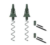 Universal Christmas Tree Topper Stabilizer Support, Twist-On Adjustable Metal Rod Holder Fits All Topper Base Types for a Secure Decoration (2pcs A)