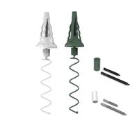 Universal Christmas Tree Topper Stabilizer Support, Twist-On Adjustable Metal Rod Holder Fits All Topper Base Types for a Secure Decoration (2pcs B)