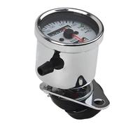 Universal Chrome Scootor Motorcycle Dual Odometer Speedometer Gauge Backlight Indicators Lights Speedometer Speeds Odometer