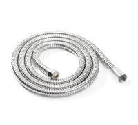 Universal Chrome Shower Pipe, Shower Hose Stainless Steel Silver 1m/1.5m(1.5M)