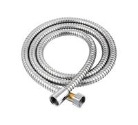 Universal Chrome Shower Pipe, Stainless Steel Shower Hose Multicolor Multiple Sizes(Silver,1.5m)