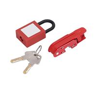 Universal Circuit Breaker Lockout Kit, Clamp-On Safety Set with Padlock, for Electricians, Electrical Maintenance & Workshop Safety
