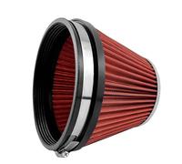 Universal Clamp-On Air Intake Filter, High Performance, Washable Filter, Replacement Air Filter, Flange Diameter 6inch/152mm (Red)