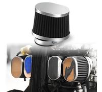 Universal Clamp-On Oval 40mm 41mm 42mm Motorcycle Cone Pod Air Intake Filter for Dirt Pit Mini Bike High Flow