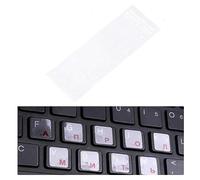 Universal Clear Russian Keyboard Sticker Language Alphabet Black White Label For Computer Laptop Dust Protection PC X7Z4 Accesso