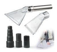 Universal Clear Vacuum Extraction Accessory Compatible with All Shop Vac Extractor, Wet Dry Vacuum Cleaner Attachments for Upholstery & Carpet Cleaning & Car Detailing