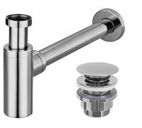 Universal Click-Clack Siphon Rea Chrome, Brass