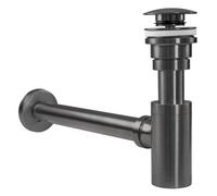 Universal Click-Clack Washbasin Siphon Rea Titanium