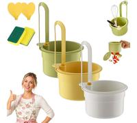 Universal Clip-On Sink Drain Basket - The Multi-Functional Kitchen Strainer, Adjustable Food Catcher Sink Filter, Plastic Colander with Fine Mesh for Kitchen Waste and Washing Vegetables (3Pcs-Mix)