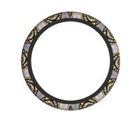 Universal Clock Art Print Steering Wheel Cover – Breathable Car Steering Wheel Cover for Cars, Trucks, SUVs, and ATVs