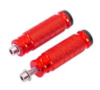 Universal CNC Motorcycle Motorbike Foot Pegs Rear Set Rests Racing Pegs Pedal Motorcycle Foot Pegs(Red)