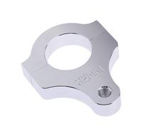 Universal CNC Steering Damper Hardware Fork Clamp Mounting Bracket Replacement for Motorcycle Bike (Silver) - 32mm