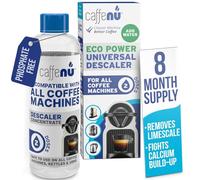 Universal Coffee Machine Descaler. 200ml Nespresso Compatible Descaler Kit. Dolce Gusto, Melitta, Gaggia Compatible. Removes Limescale and Provides Hotter Coffee. 2 Uses