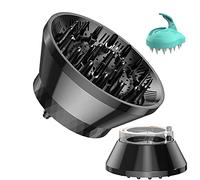 Universal Collapsible Hair Diffuser,Hair Dryer Diffuser for Curly Wave and Natural Hair, Diffuser Attachment for Hair Dryer,Profession Blow Dryer Diffuser Adjustable from 1.4 Inch to 3.1 Inch