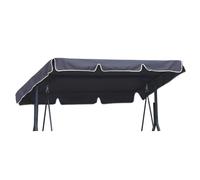 Universal coloured replacement canopy for Garden Swing Cover 3 seater size 115 x 188 cm Patio Hammock Cover Top Garden Outdoor Graphite [101]