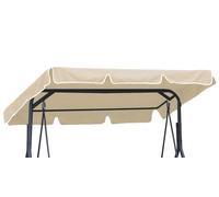 Universal coloured replacement canopy for Garden Swing Cover 3 seater size 115 x 188 cm Patio Hammock Cover Top Garden Outdoor Beige [101]