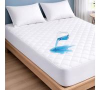 UNIVERSAL COMFORT 100% Waterproof Mattress Protector - Extra Deep 40cm Fitted Stretch Skirt - Breathable & Anti-Allergy Super King Mattress Protectors For Ultimate Comfort (Super King - 180x200cm)