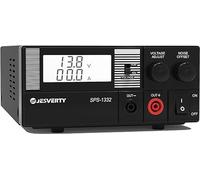 Universal Compact Bench Power Supply- 30 Amp Regulated Home Lab Benchtop AC-to-DC Converter 13.8 Volt/9-15Volt, Cooling Fan, Screw Type Terminals - Jesverty SPS-1332