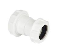 Universal Compression Waste Reducer White 40MM X 32MM, Polypropylene Construction, No Solvent Welding Required, 1 in Pack