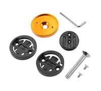 Universal Computer Stem Cap Mount - Aluminum Alloy - Black/Red/Blue/Silver/Gold - Compatible with, Bryton, CATEYE - Includes 3 Adapters and Mounting Screws