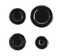 Universal Cooker Hob Gas Burner Cap, Gas Hob Burner Flame Cap Lid Kit, 55mm 75mm 100mm for Universal Accessories (Concave-4 pcs)