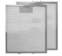 SPARES2GO Universal Cooker Hood Metal Mesh Filter (305 x 267mm, Pack of 2)