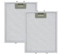 Universal Cooker Hood Grease Extractor Fan Filter 320x260mm Pack of 2 | Aluminium Mesh Cooker Hood Filter 5 Layer Compatible with Bosch Hot.point Beko Samsung Neff Siemens AEG Zanussi Elect.rolux