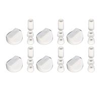 Universal Cooker Oven Grill Control Knobs And Adaptors White Fits All Gas Electric X 6 By Ufixt