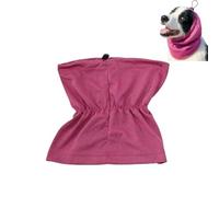 Universal cooling dog headband with adjustable ear flaps, suitable for dogs, ideal for summer, beach, travel, camping (Rose Red, S)
